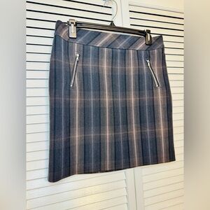 💋 Architect 4P Plaid Above-the-Knee Skirt Vintage 90s